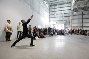 River Lin, '20 Minutes for the 20th Century, but Asian,' Performance. Afternoon Notes: Day 2. FIELD MEETING Take 6: Thinking Collections (26 January 2019), in collaboration with Alserkal Avenue, Dubai. Courtesy of Asia Contemporary Art Week (ACAW).